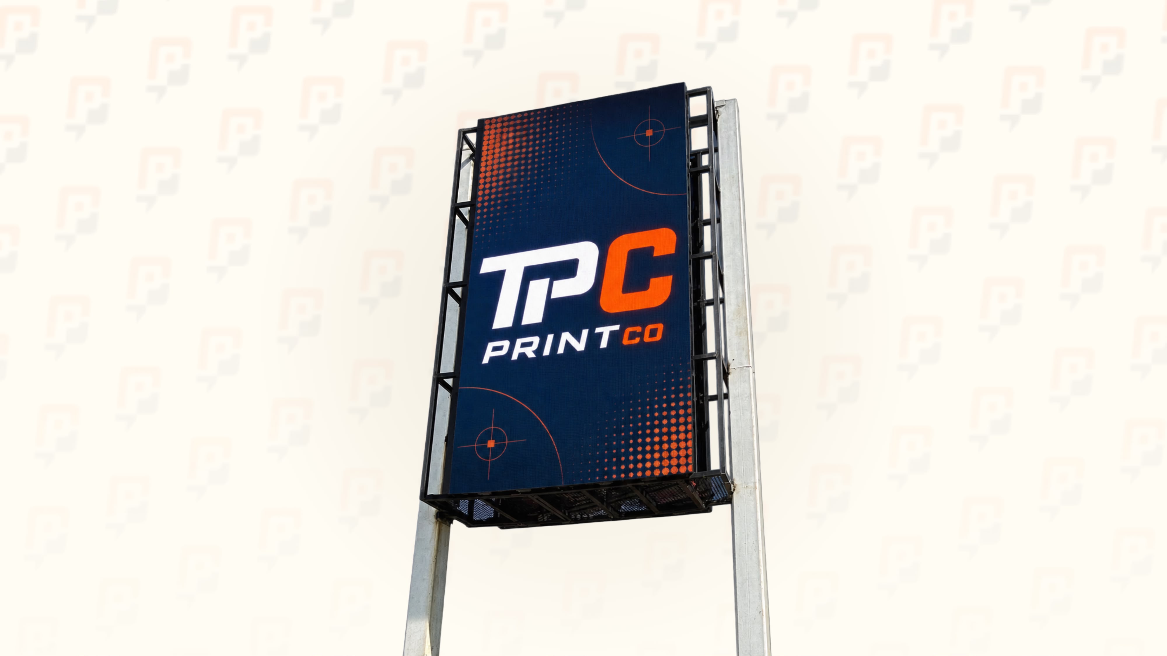 Diseño de rótulo LED exterior de The Print Co.